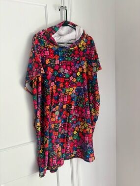 NATURAL LIFE Multicolor Floral Beach Poncho
